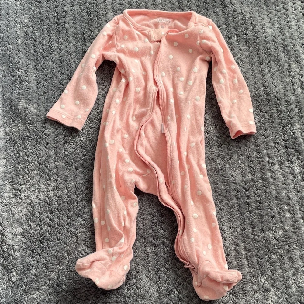 Carter's Pink, White, and Patterned Footies